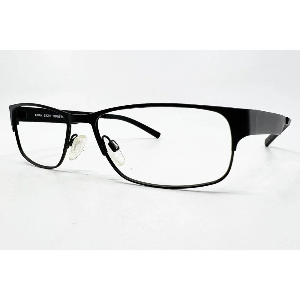 Randolph OSAN Eyeglasses Mens Black Rectangle Frame Romania 53-15-140 53mm